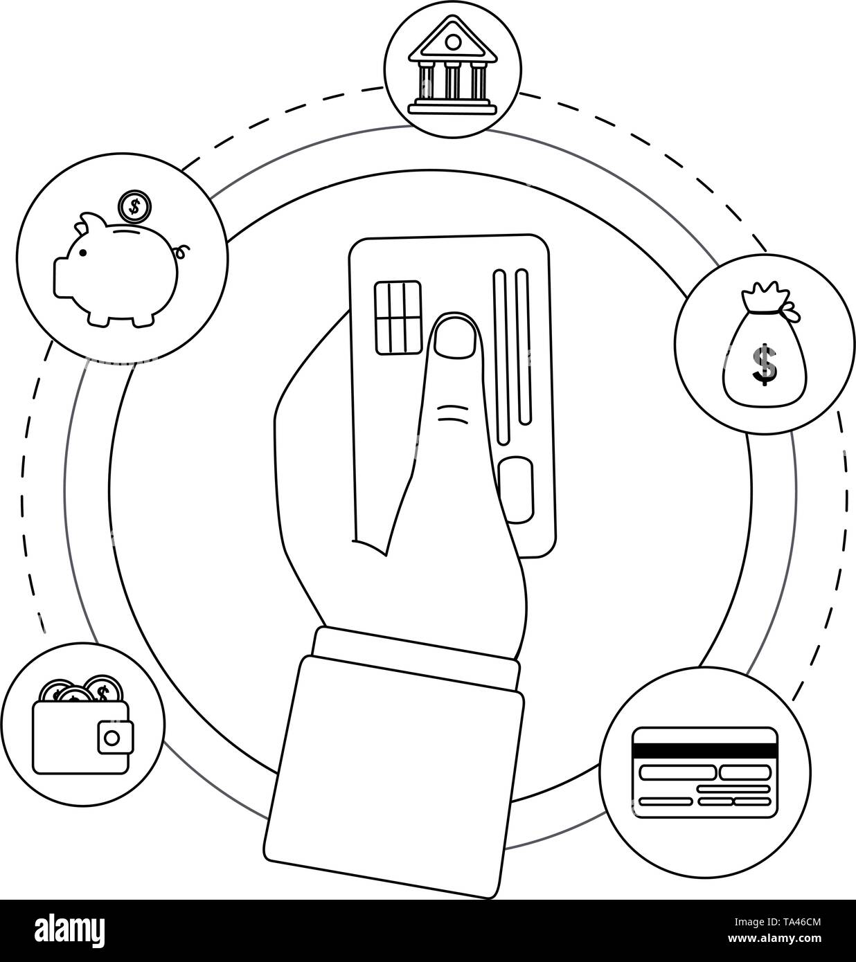 Credit card accounting Black and White Stock Photos & Images - Alamy