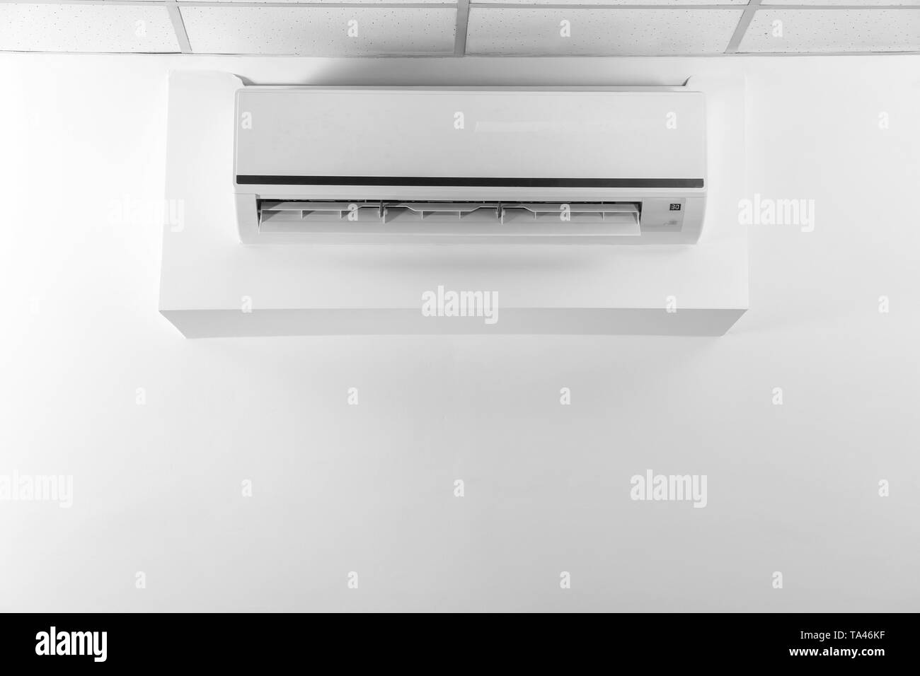 Modern air conditioner on wall Stock Photo - Alamy
