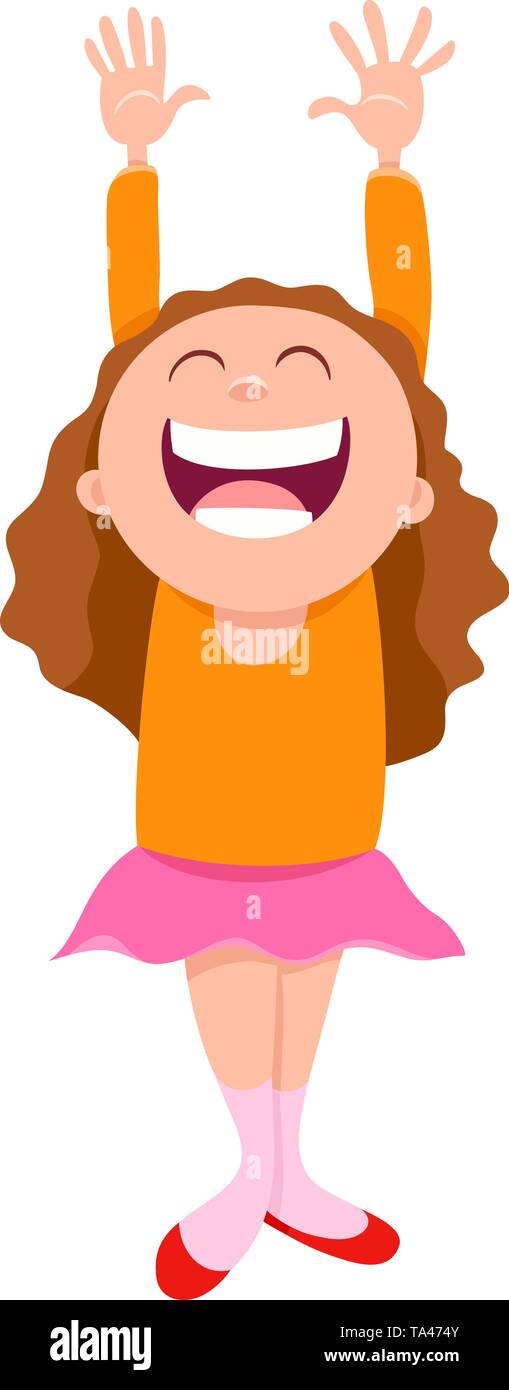 Cartoon Illustration of Happy Girl Elementary or Teen Age Character Stock Vector Image & Art - Alamy Cartoon Illustration of Happy Girl Elementary or Teen Age Character Stock Vector Image & Art - Alamy