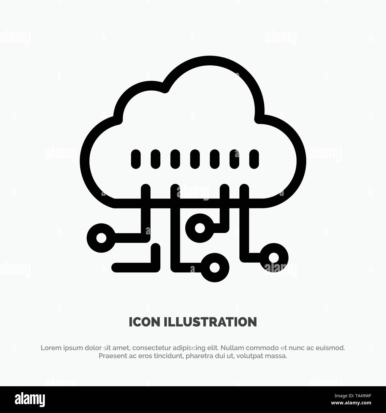 Data, Manage, Technology Line Icon Vector Stock Vector Image & Art - Alamy