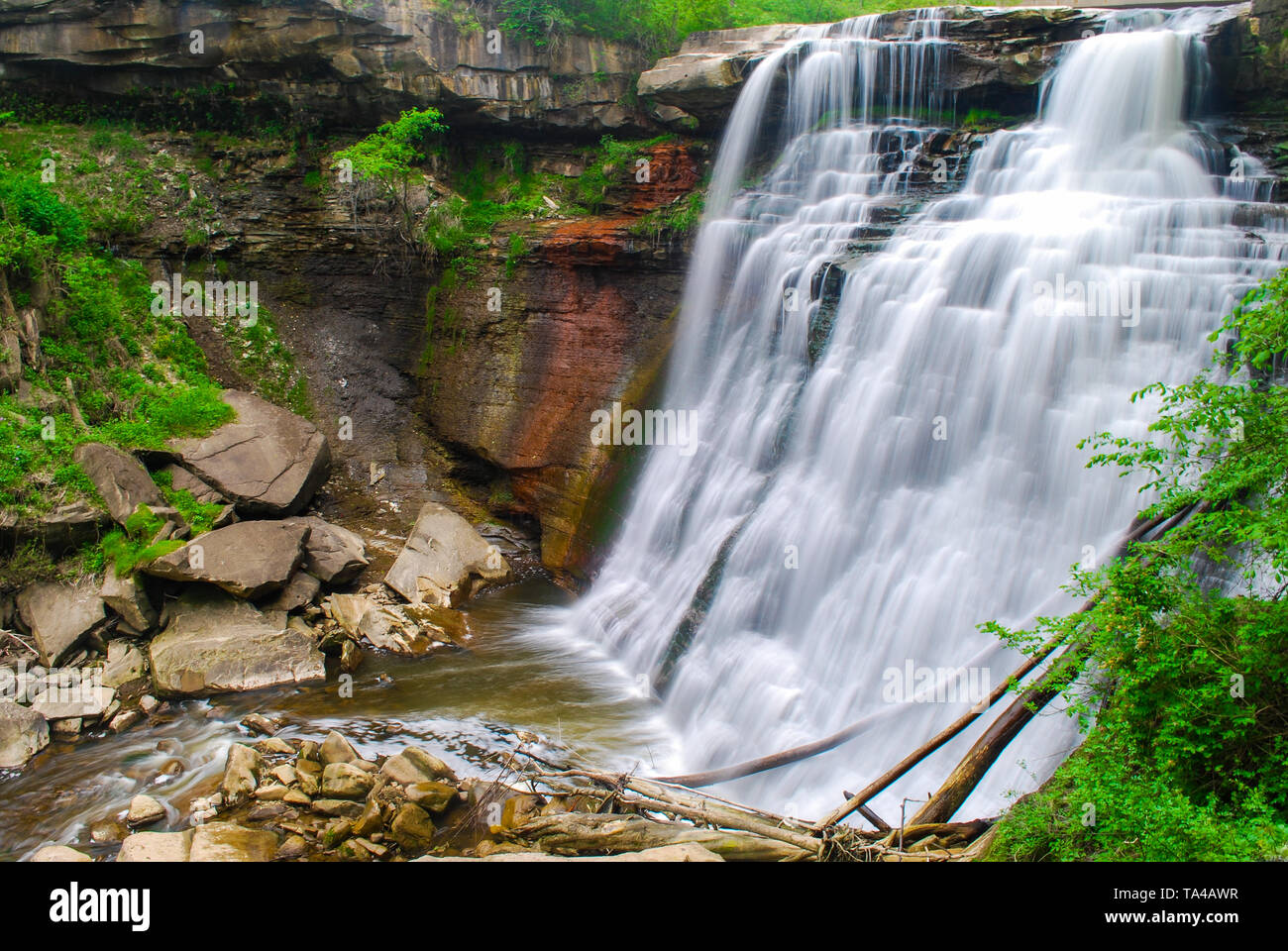 Brandywine Falls in Cuyahoga Valley National Park, Ohio Stock Photo Alamy