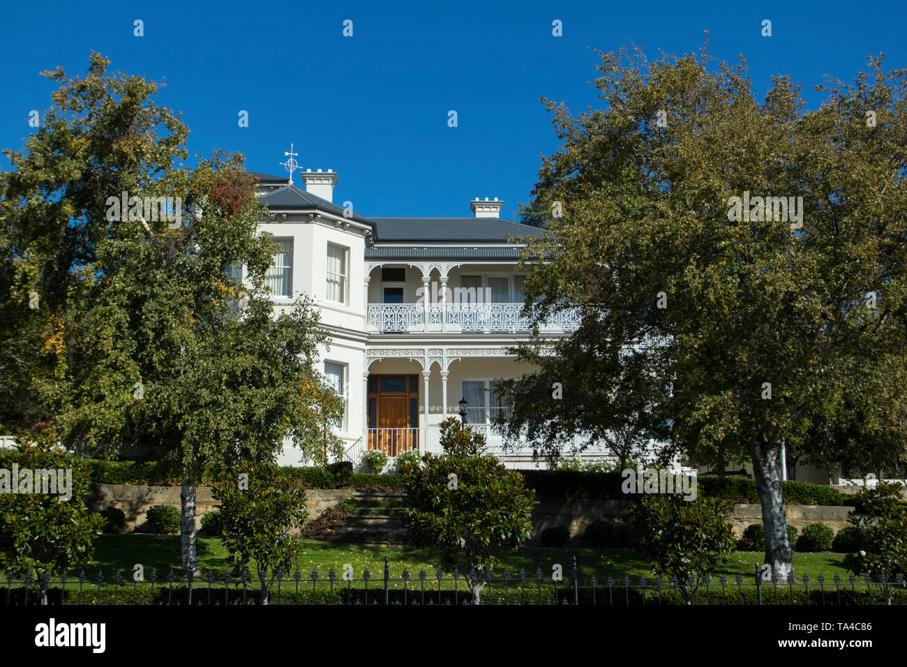 The Harbourmasters House constructed in 1829 at historic Battery Point in Hobart, Tasmania. Stock Photo