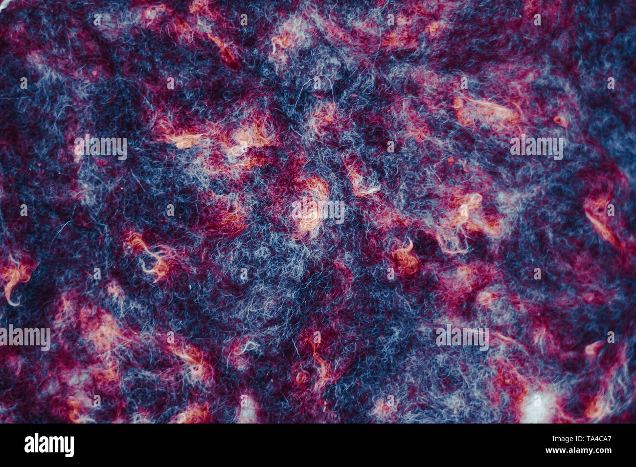 Texture of wooly felt material Stock Photo - Alamy