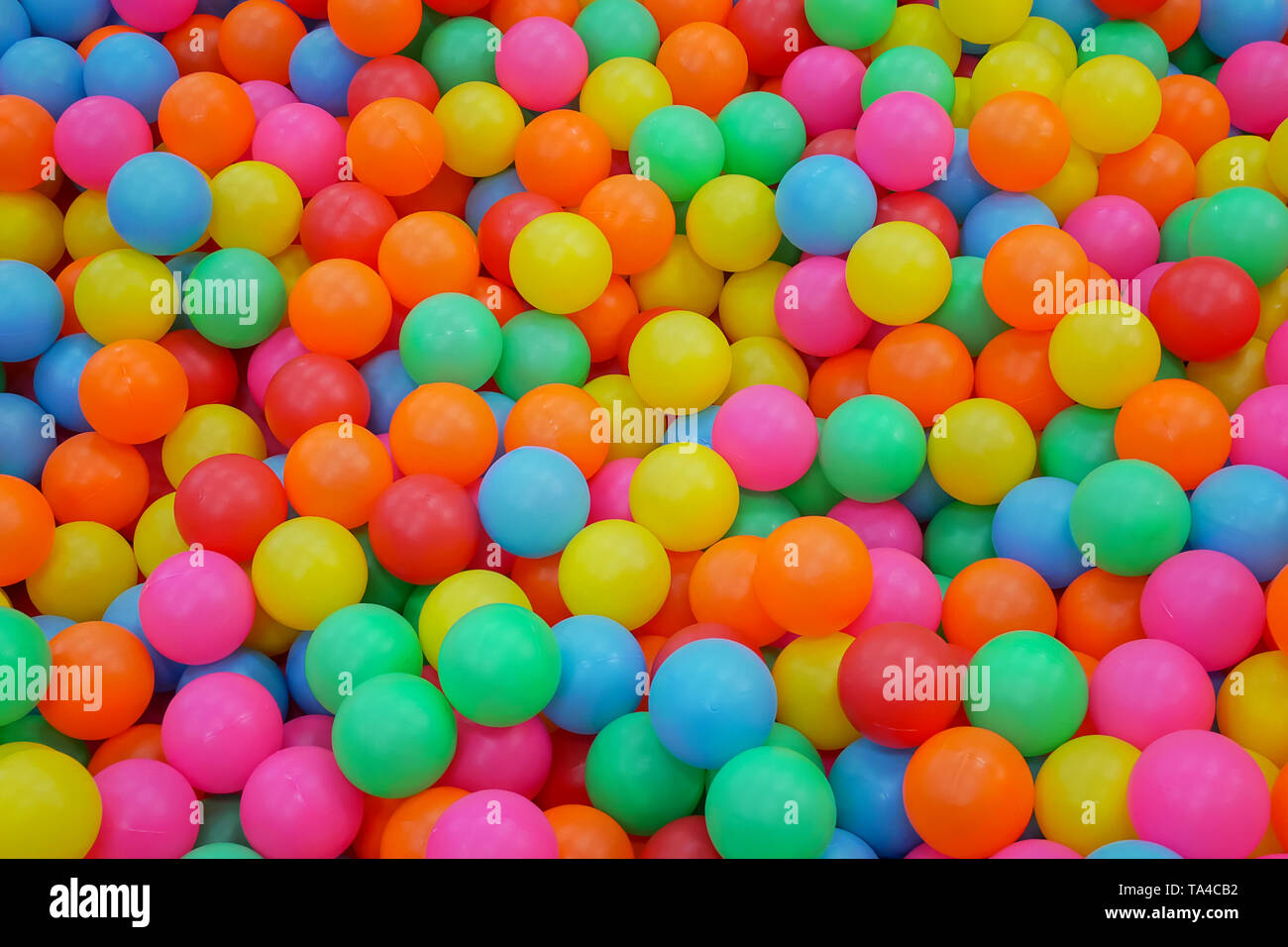 Colorful many plastic balls in Ball pit for kid activity in child