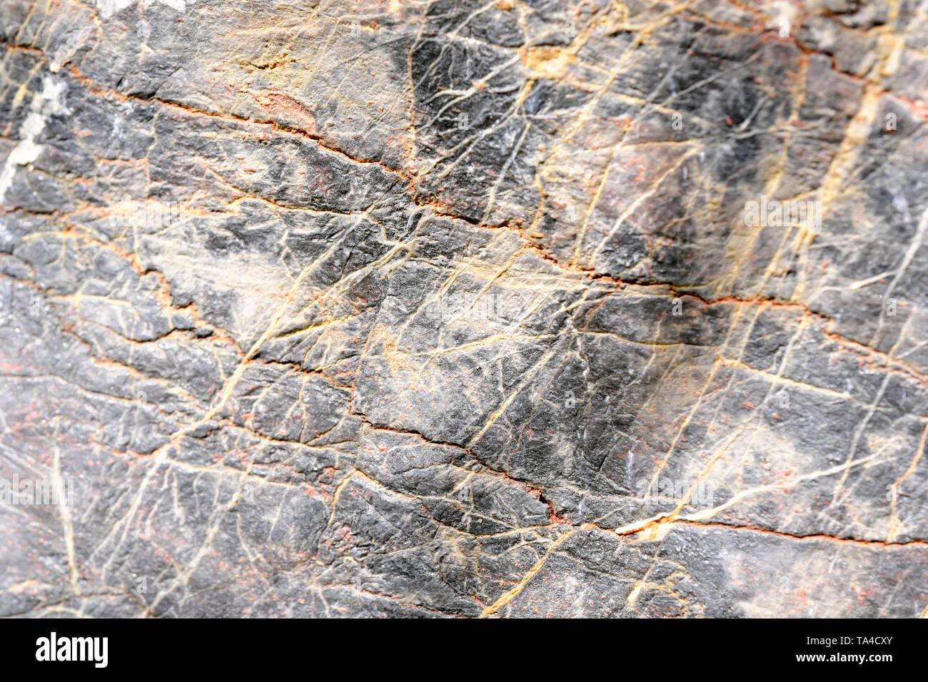 Decorative granite stone close-up macro photo stone designer background Stock Photo