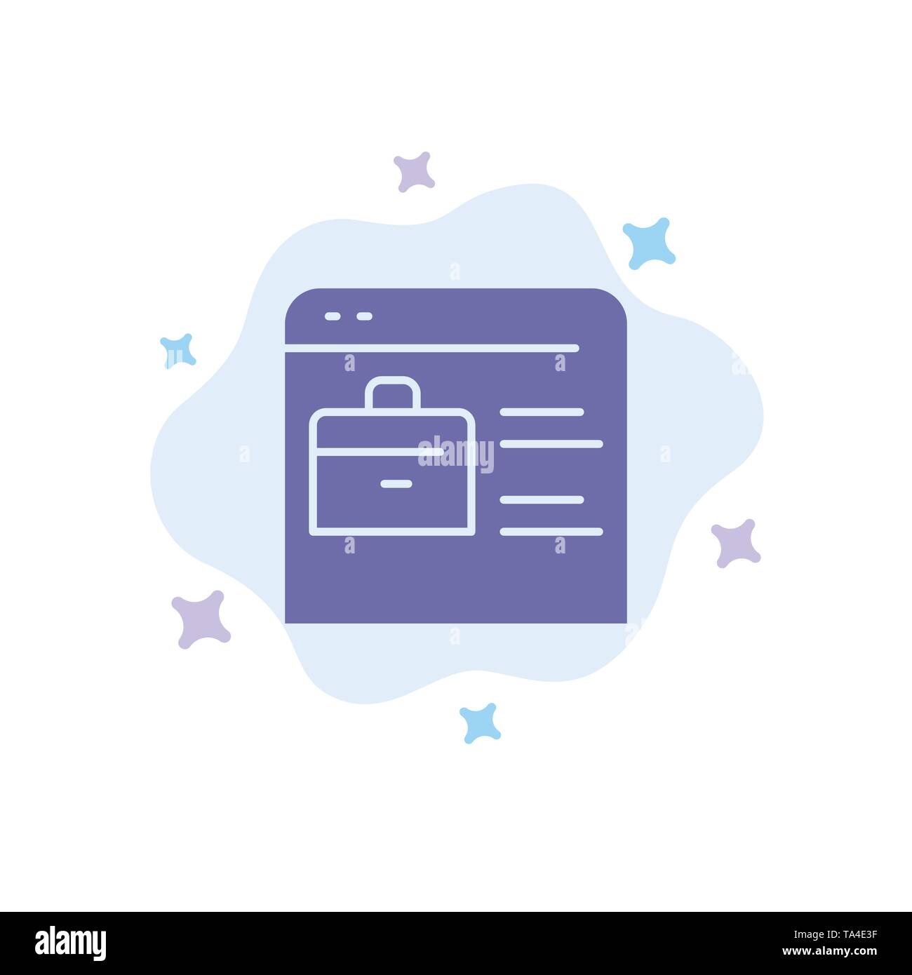 Bag Find Job Job Website Online Portfolio Blue Icon On Abstract Cloud Background Stock Vector Image Art Alamy