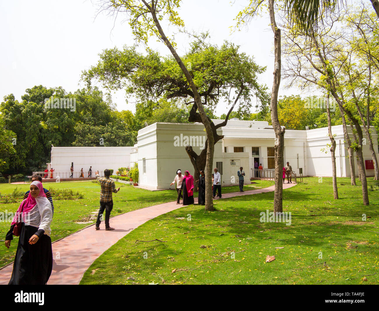 Visitors at Indira Gandhi house, New Delhi, India Stock Photo Alamy
