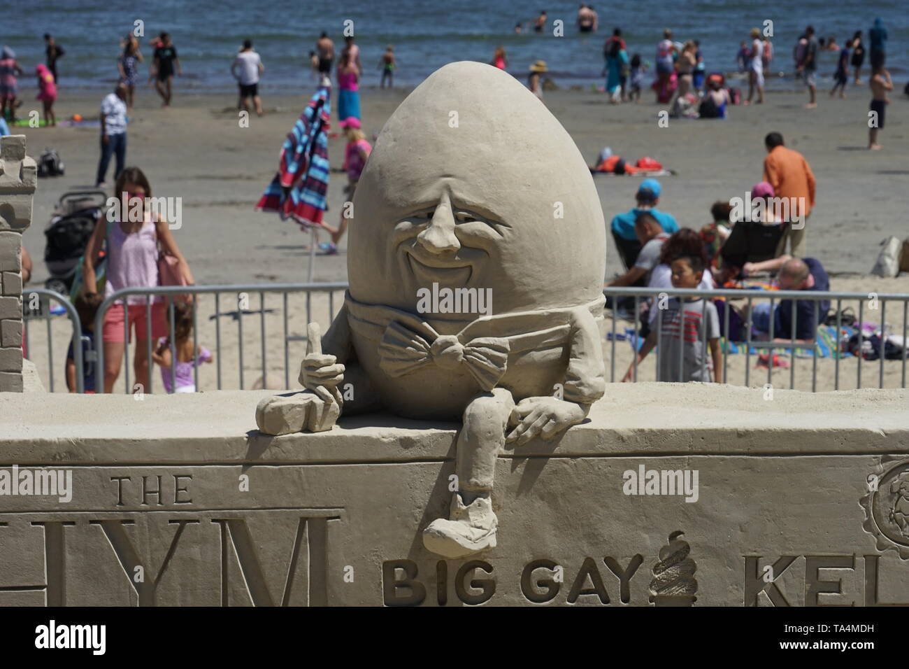 Sand sculpture competition, Revere beach Stock Photo Alamy