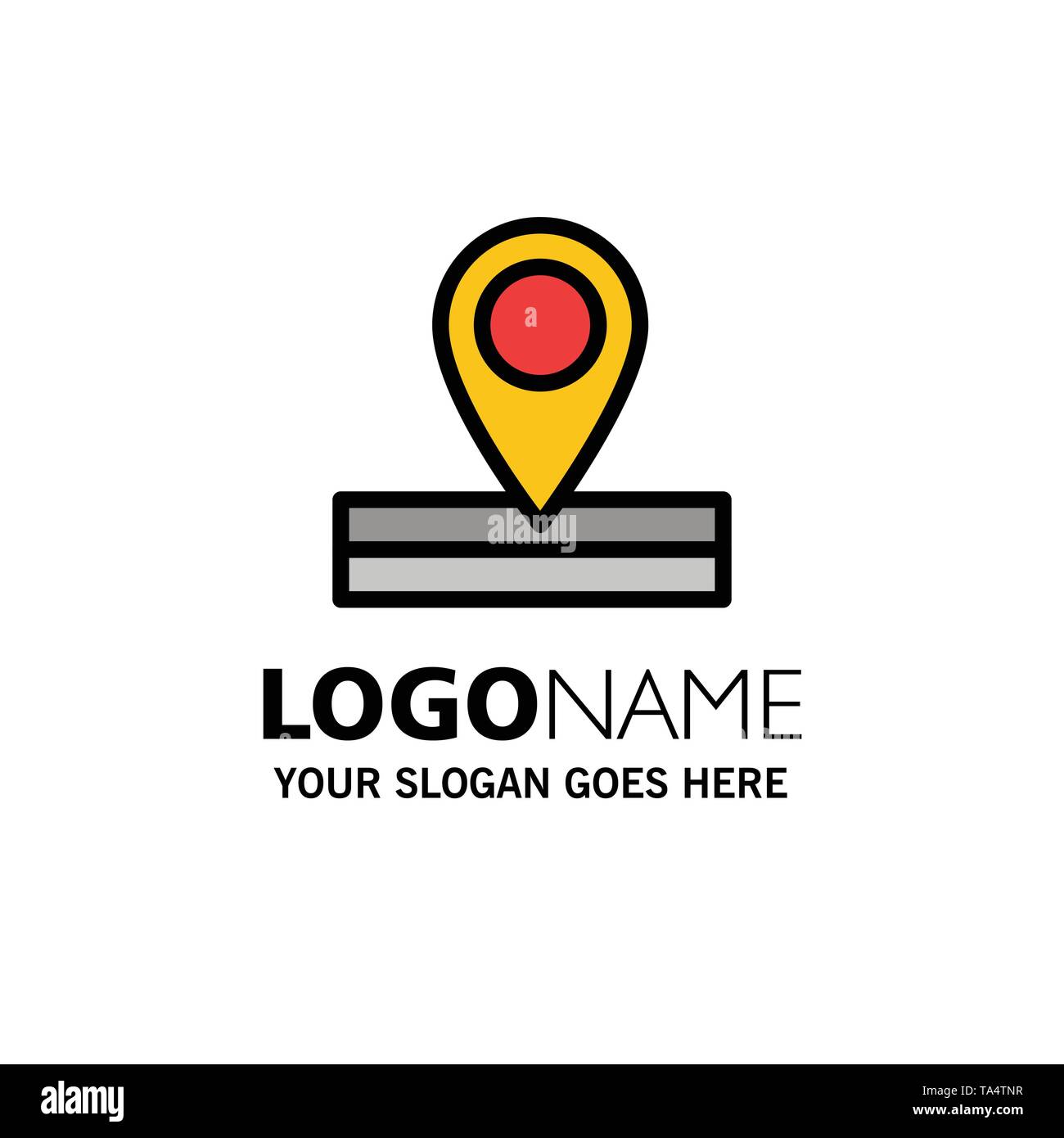 Logo Place Example Place for logo Stock Vector Images - Alamy