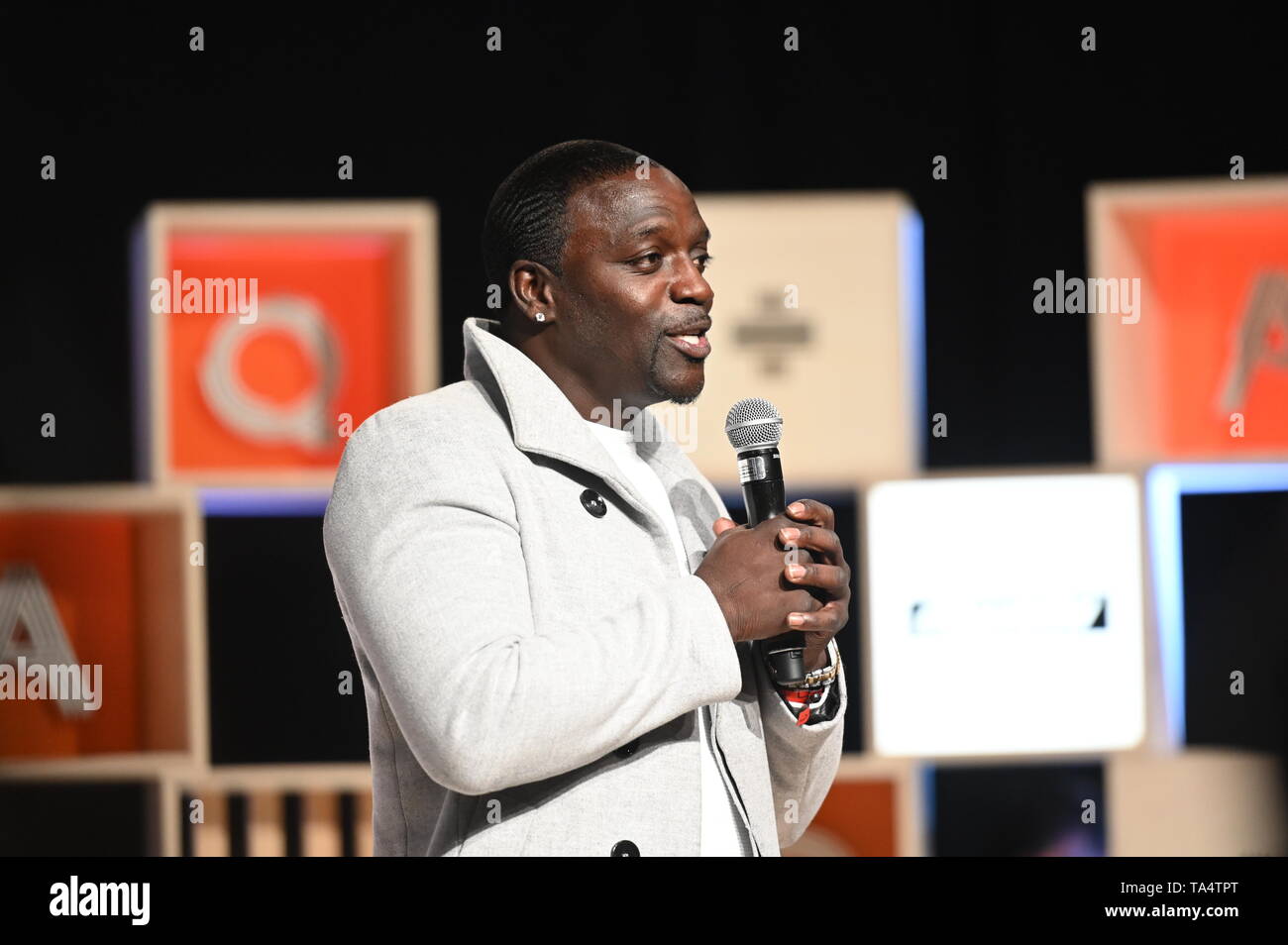 Toronto , Canada - 21 May 2019; Akon, Global artist & Akoin chairman ...
