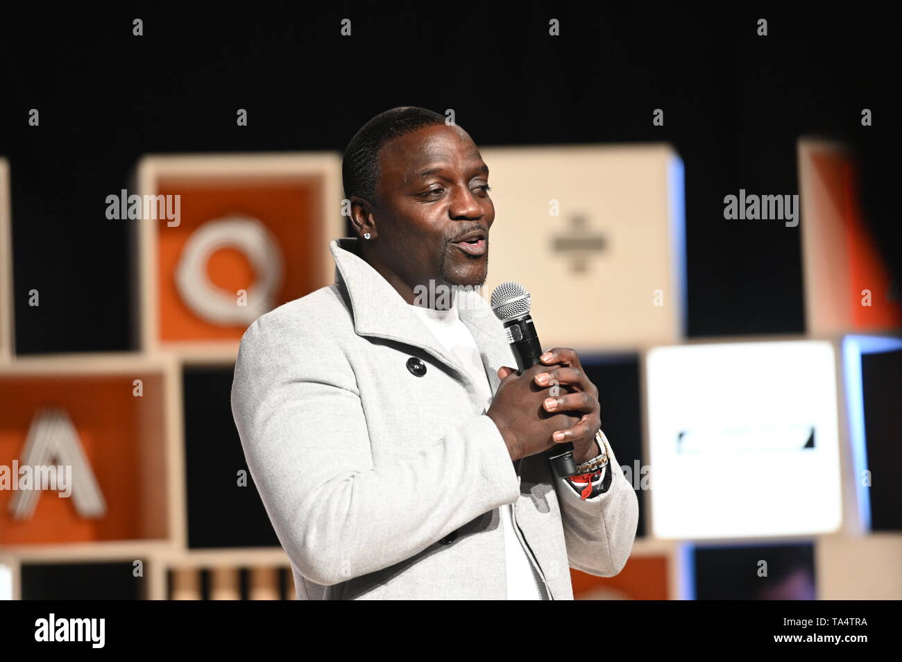 Toronto , Canada - 21 May 2019; Akon, Global artist & Akoin chairman ...