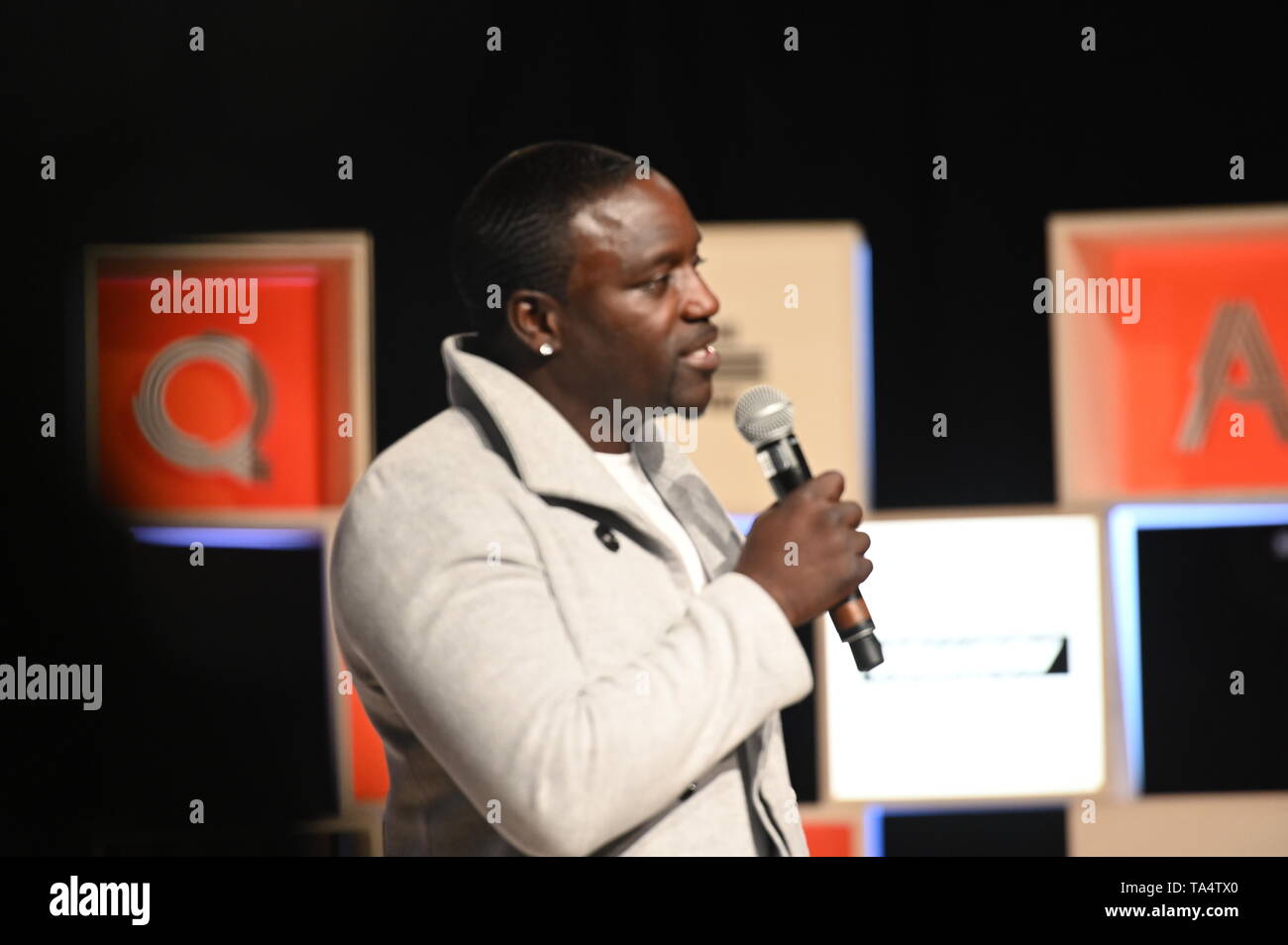 Toronto , Canada - 21 May 2019; Akon, Global artist & Akoin chairman ...