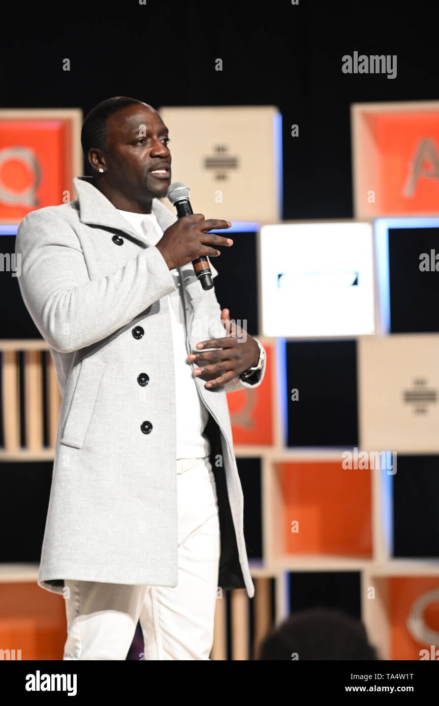 Toronto , Canada - 21 May 2019; Akon, Global artist & Akoin chairman ...