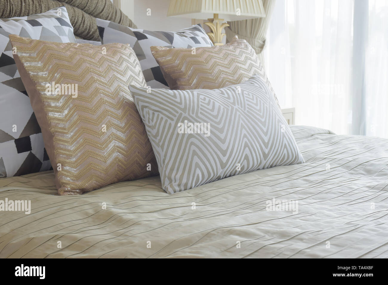 silver pillows for bed