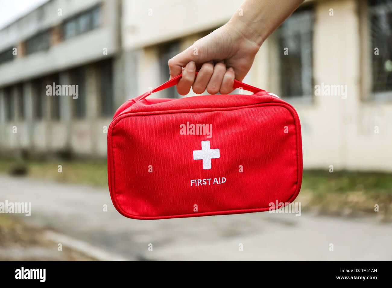 Woman first aid kit hi-res stock photography and images - Alamy