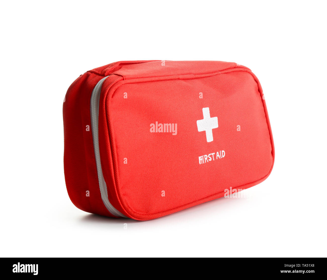 First aid kit on white background Stock Photo - Alamy