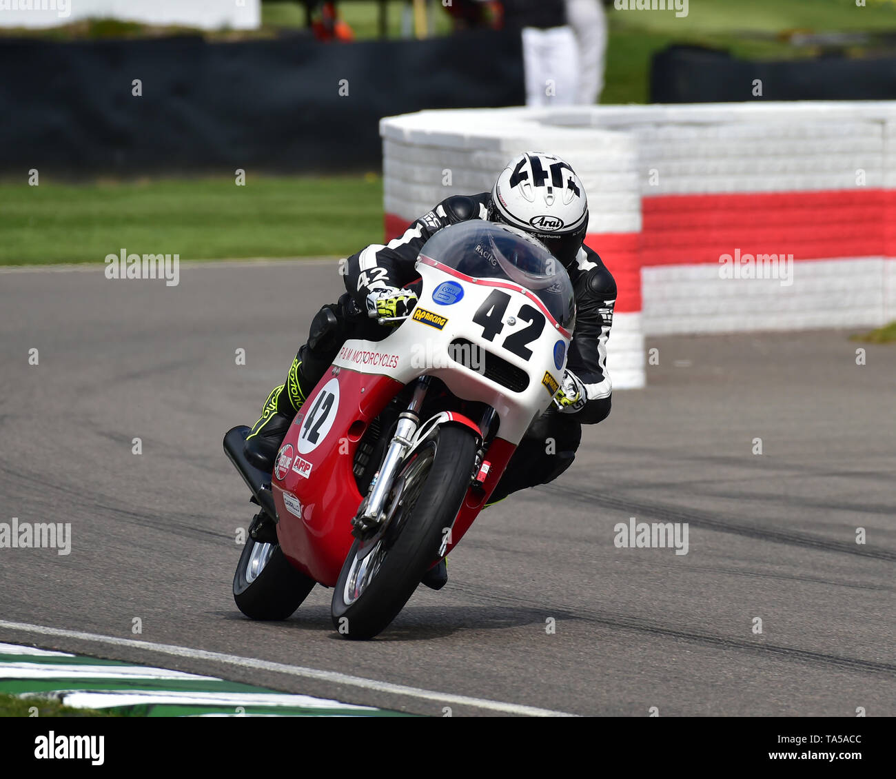 Andy Hornby, RPS Triumph Trident, Sheene Trophy, Goodwood, 77th Members Meeting, Goodwood, West Sussex, England, April 2019, Autosport, cars, circuit  Stock Photo