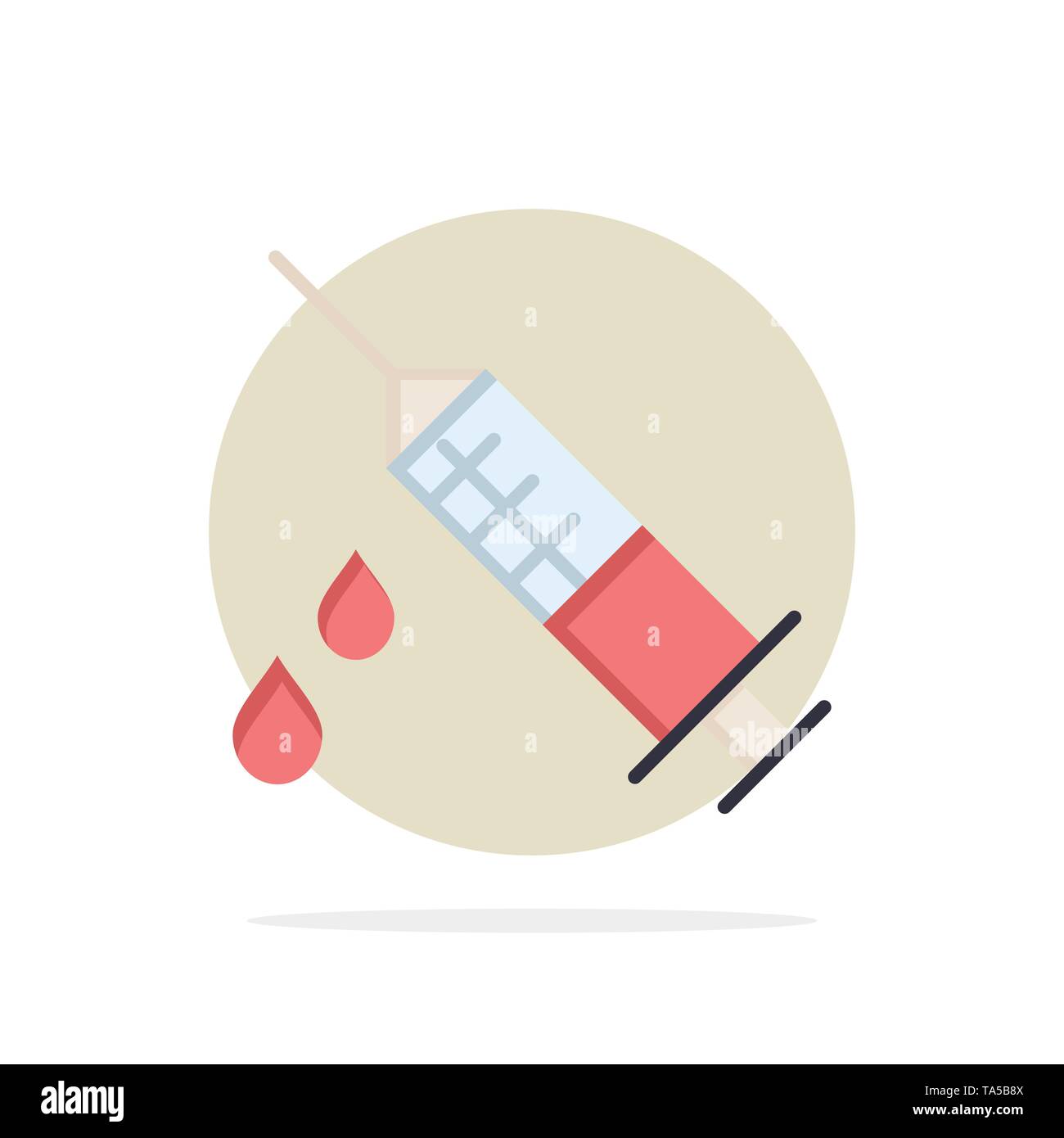 Dope, Injection, Medical, Drug Abstract Circle Background Flat color