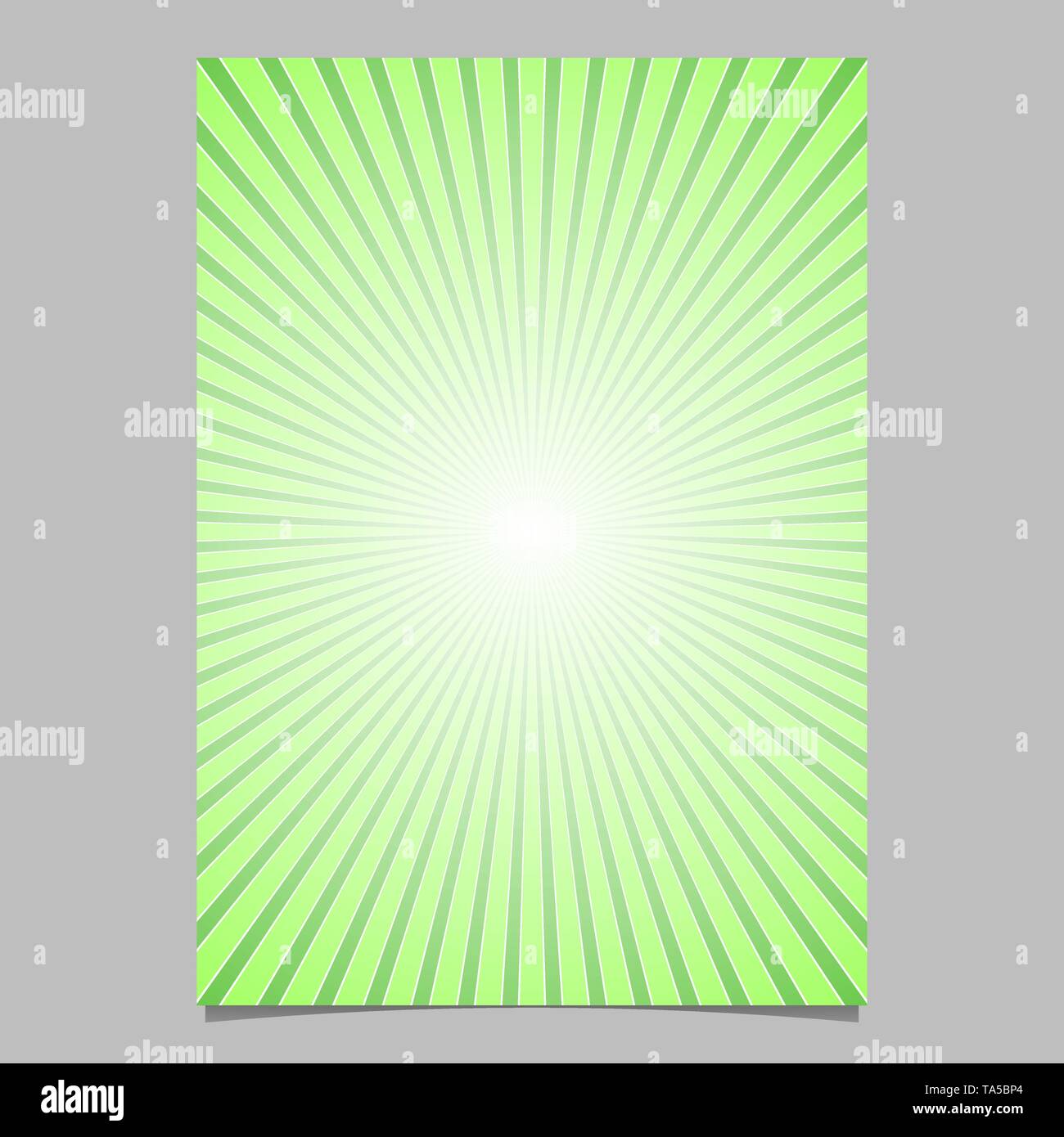 Green sun burst brochure template - gradient vector page background design  Stock Vector Image & Art - Alamy