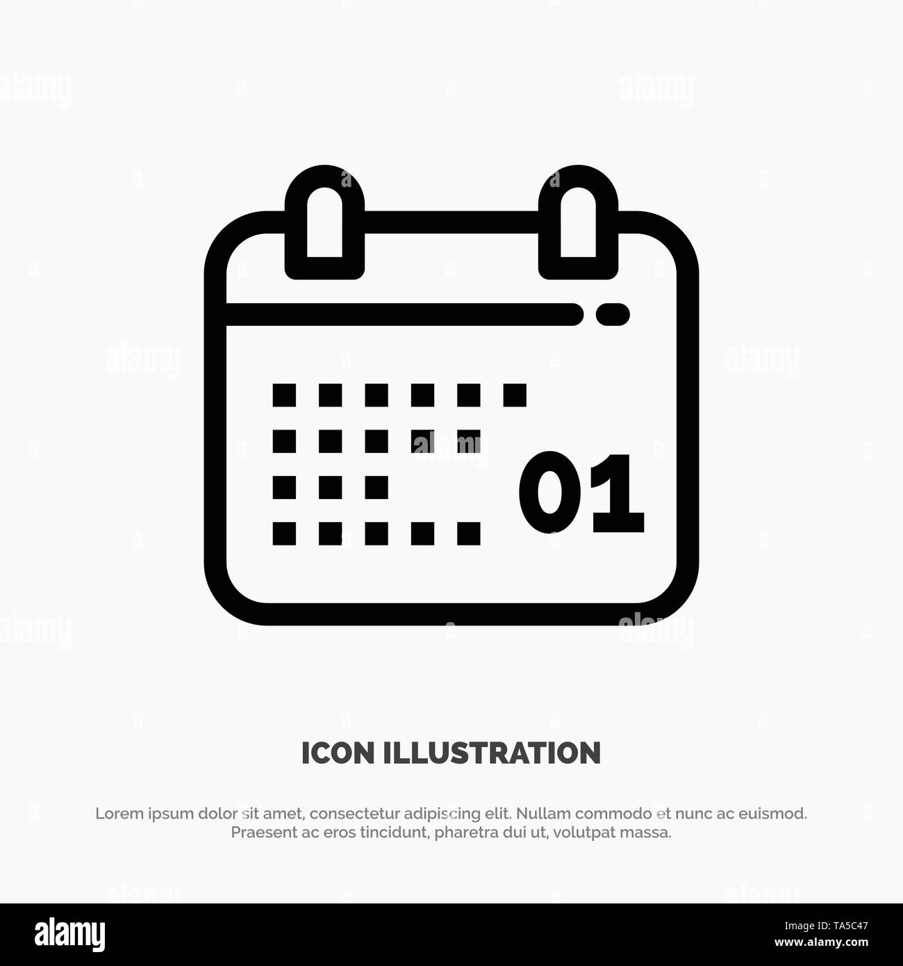 Canada, Calendar, Date, Day Line Icon Vector Stock Vector Image & Art
