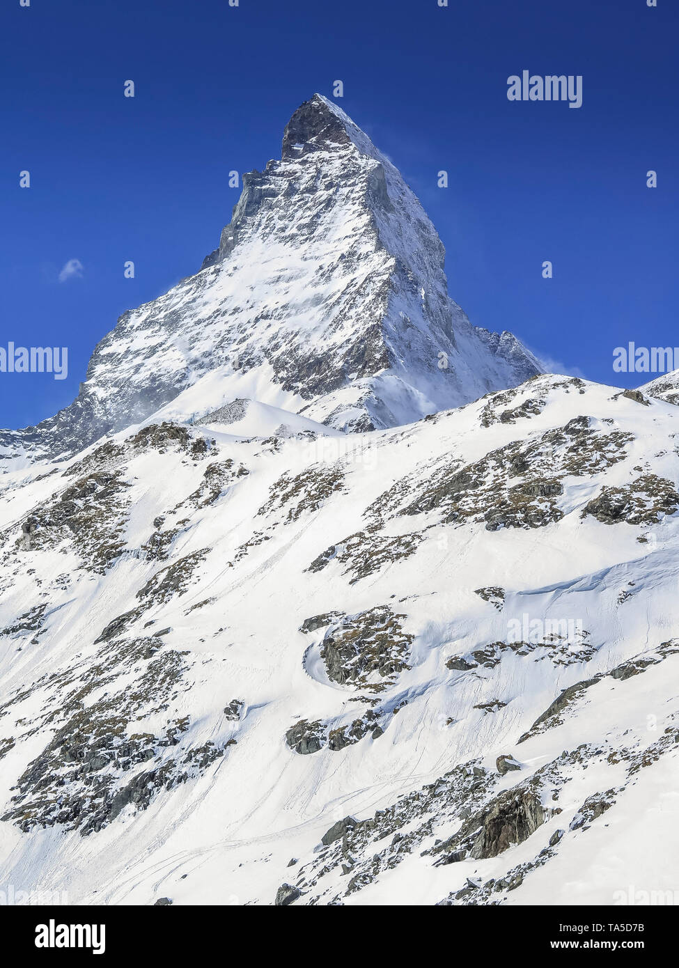 Matterhorn, Valais, Switzerland, Wallis, Schweiz Stock Photo