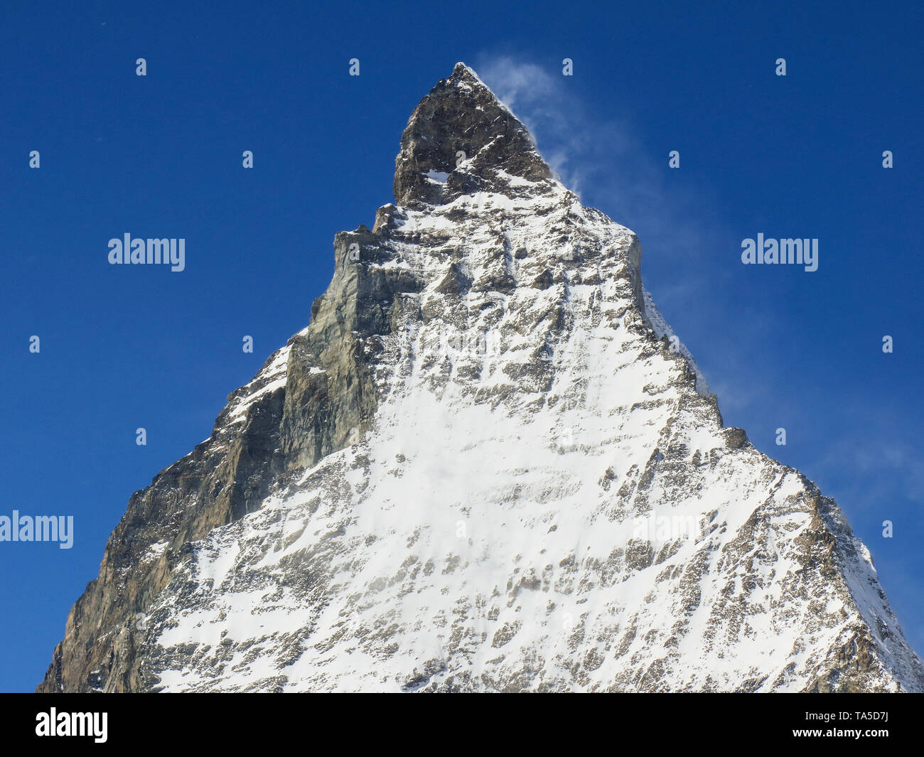 Matterhorn, Valais, Switzerland, Wallis, Schweiz Stock Photo