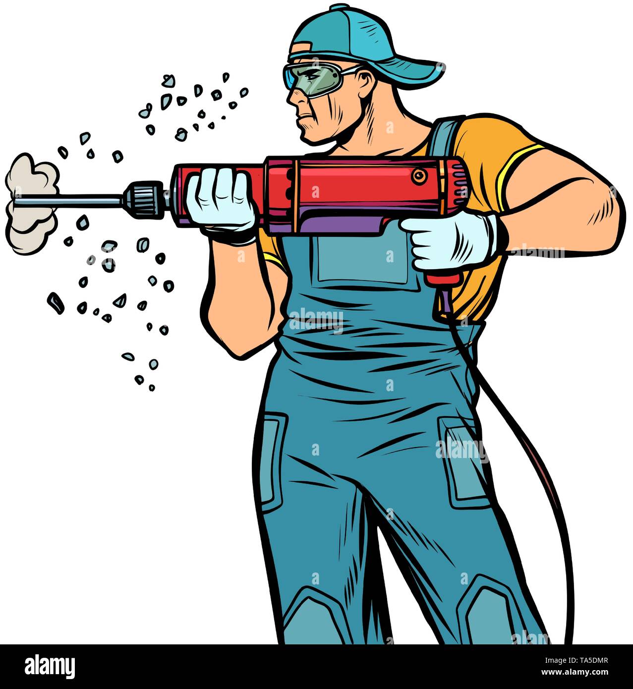 Builder Man Stock Illustrations – 46,325 Builder Man Stock