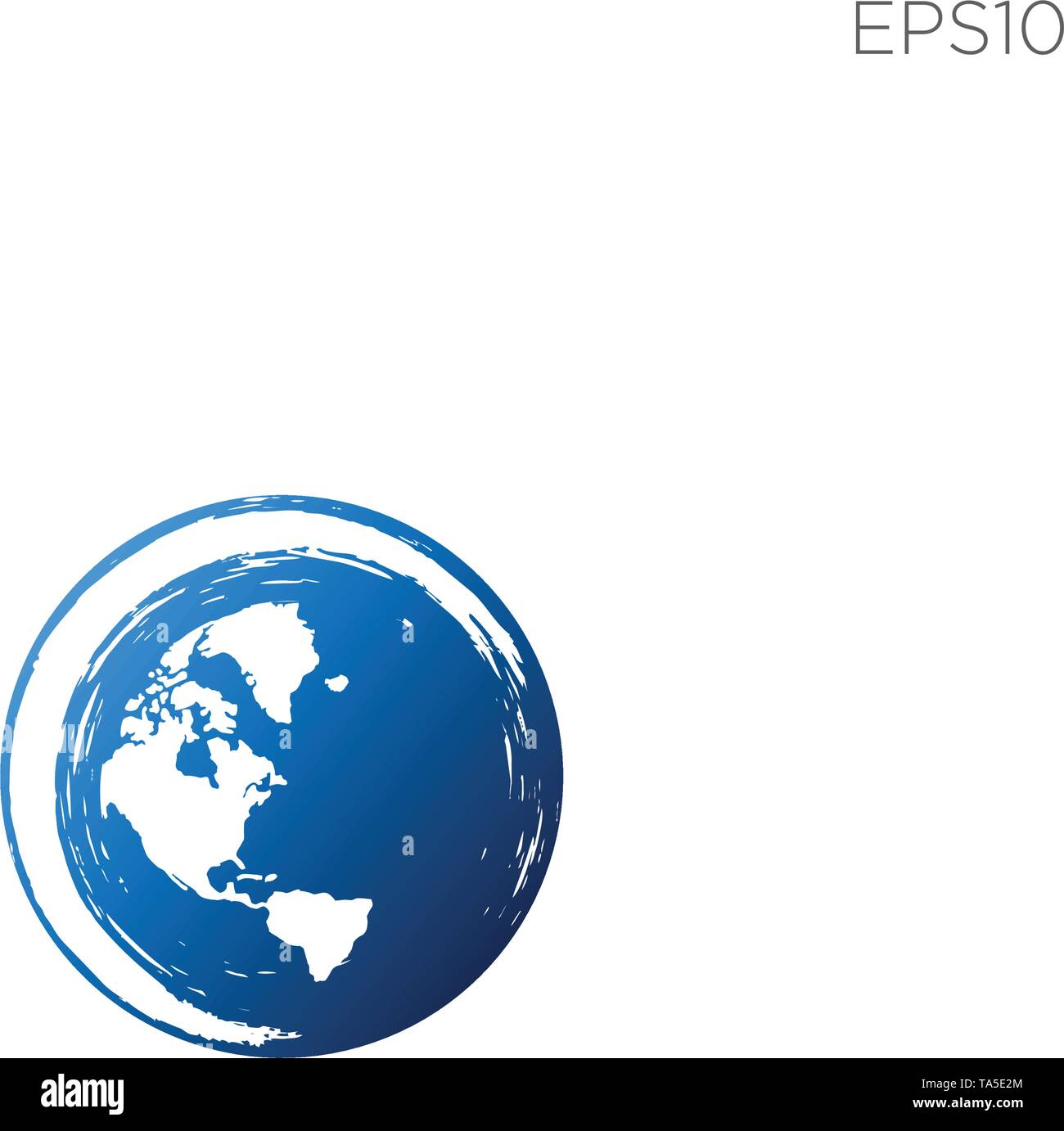 globe logo vector icon download editable Stock Vector