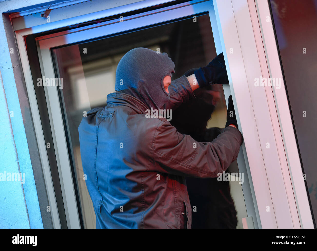 Burglar Symbolfoto, Einbrecher Symbolfoto Stock Photo