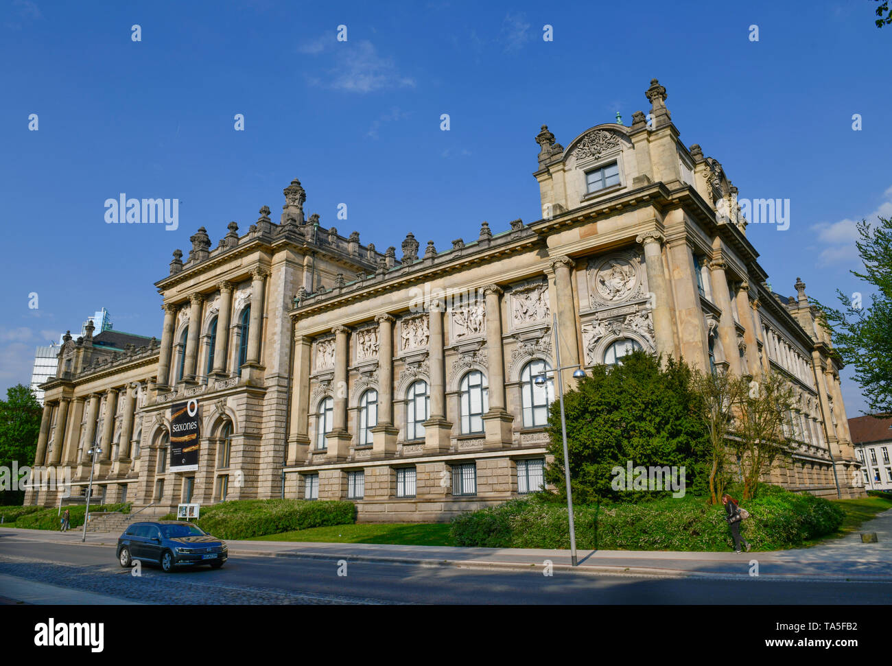 Land museum from Lower Saxony of Hannover, Willy's Brandt avenue, Hannover, Lower Saxony, Germany, Niedersächsisches Landesmuseum Hannover, Willy-Bran Stock Photo