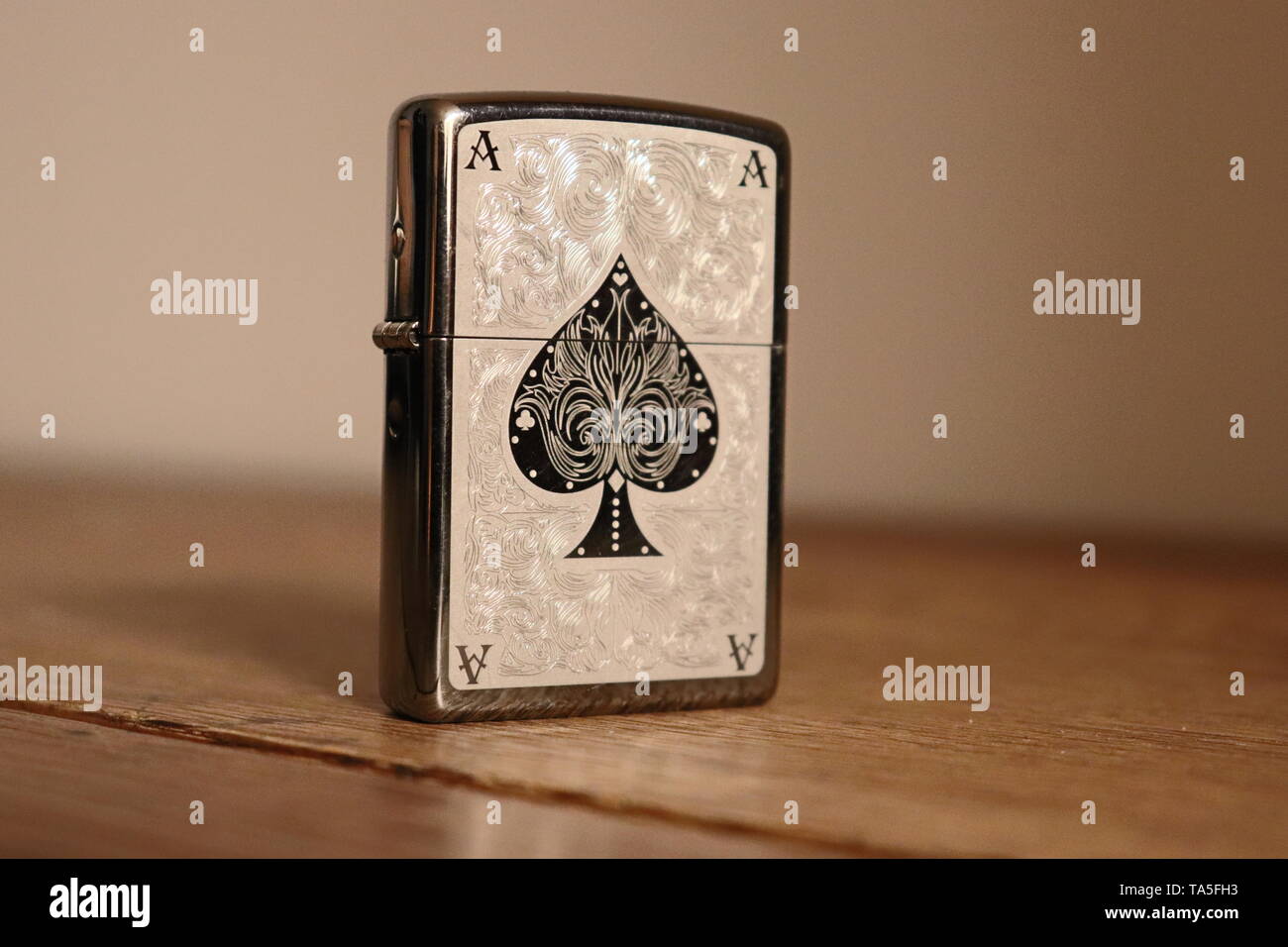 Ace of Spades Stock Photo