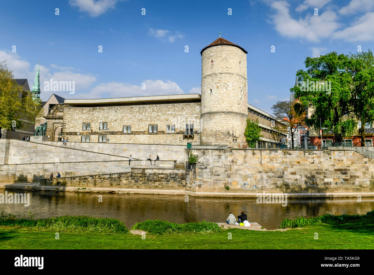 Historical museum with lay female nurse's tower and armoury, on the high shore, Pferdestrasse, Hannover, Lower Saxony, Germany, Historisches Museum mi Stock Photo