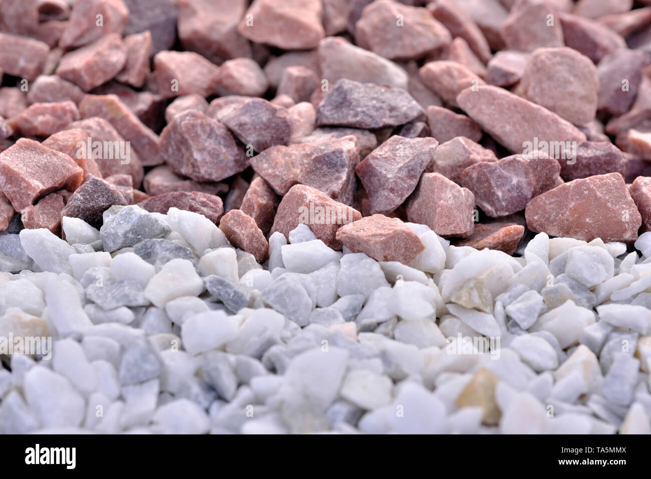 Decorative stone construction crumb close-up macro photo of a stone designer background Stock Photo