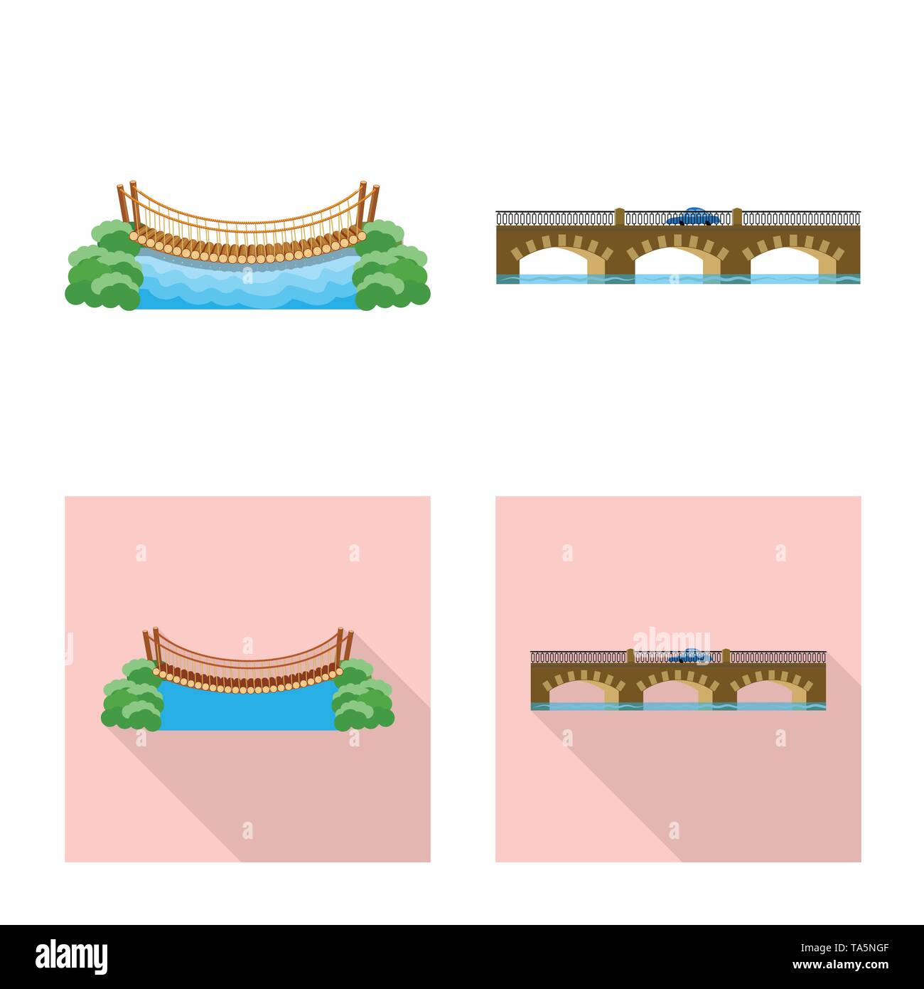 Vector illustration of connection and design icon. Set of connection ...