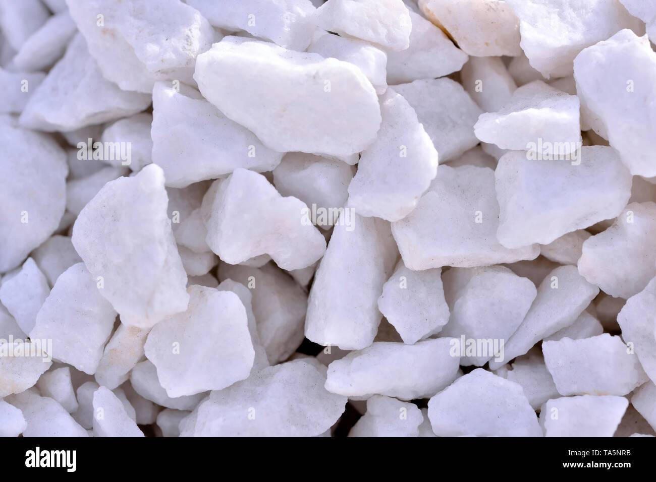 Decorative marble chips close-up macro photo of a stone designer background Stock Photo