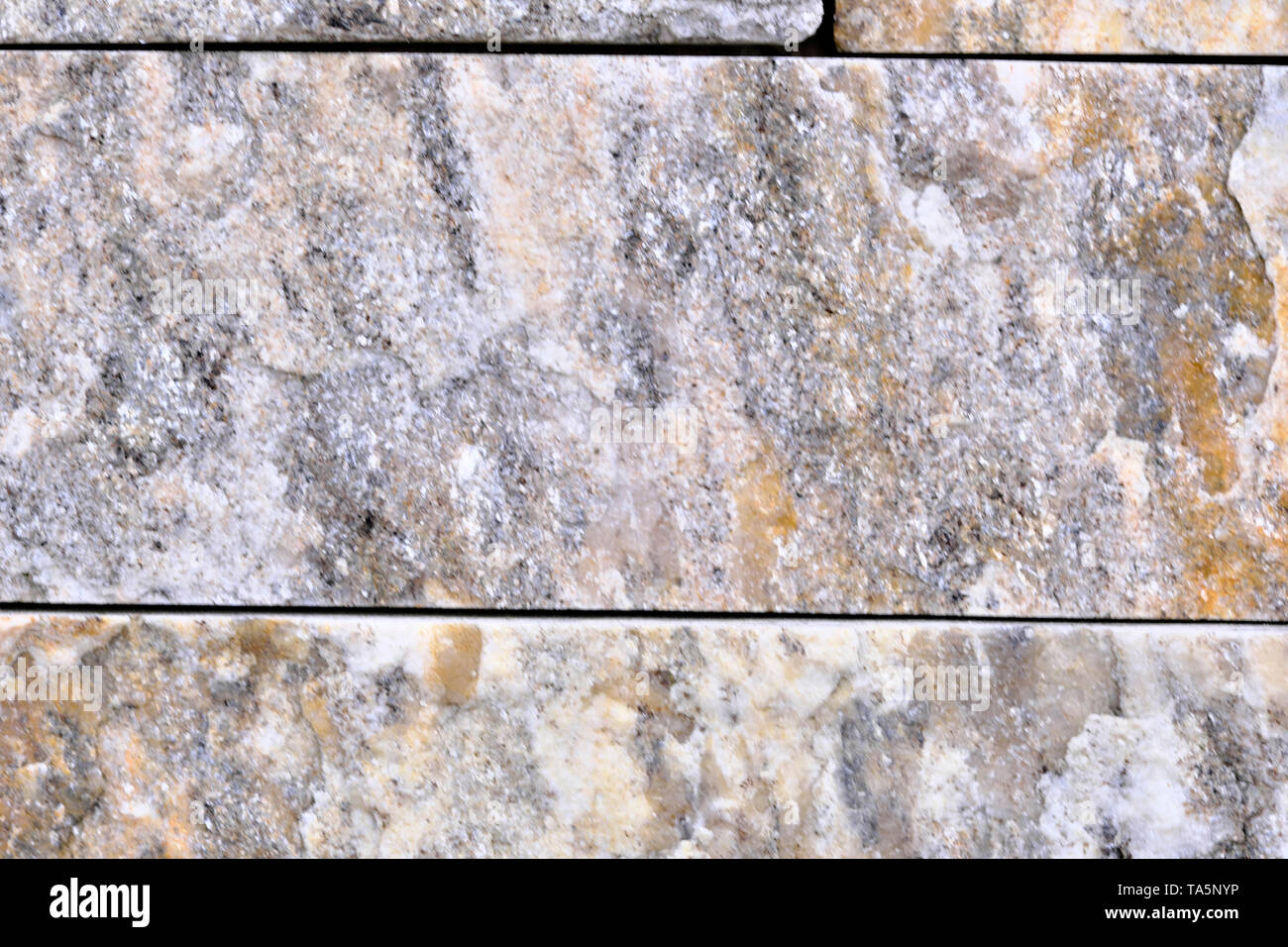 Decorative stone building boards close-up macro photo of a stone designer background Stock Photo