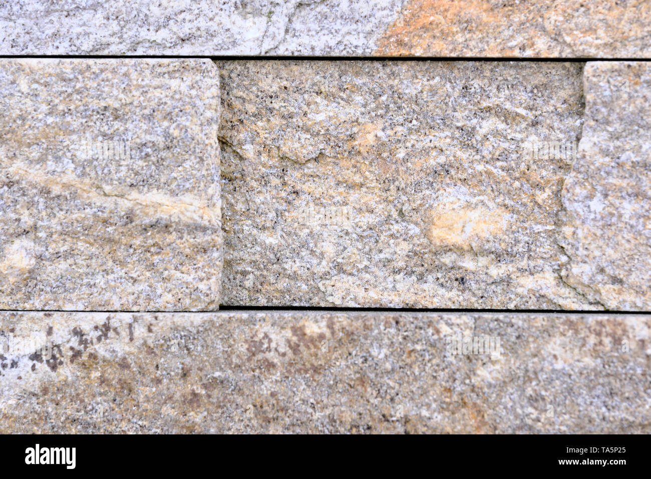 Decorative stone building boards close-up macro photo of a stone designer background Stock Photo