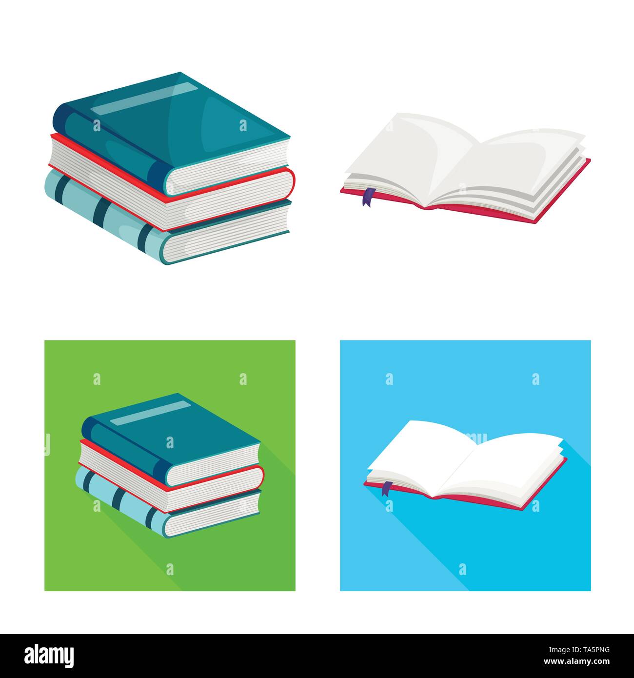 Vector illustration of training and cover icon. Set of training and ...