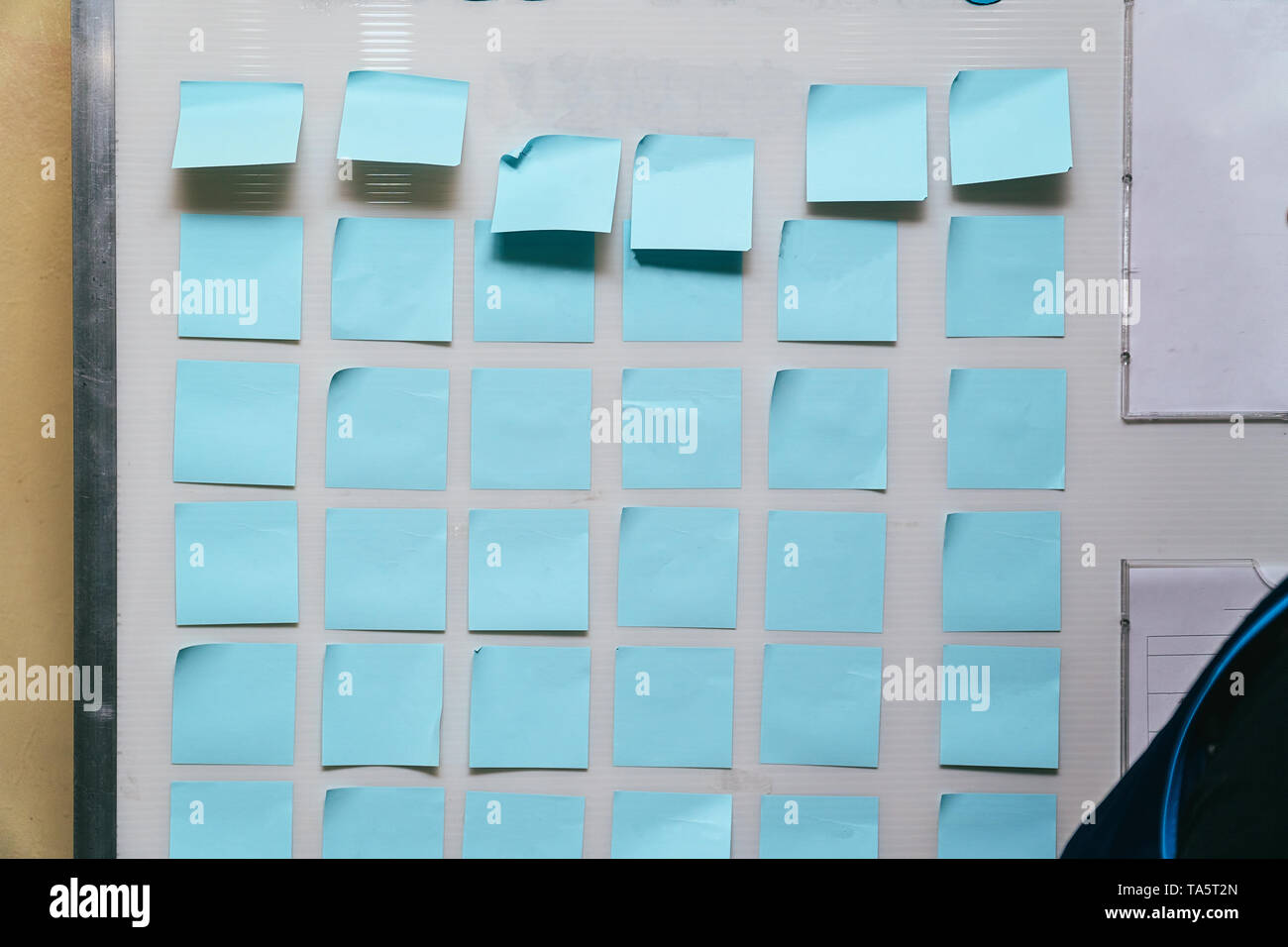 Stickers on the Bulletin Board Stock Photo Alamy