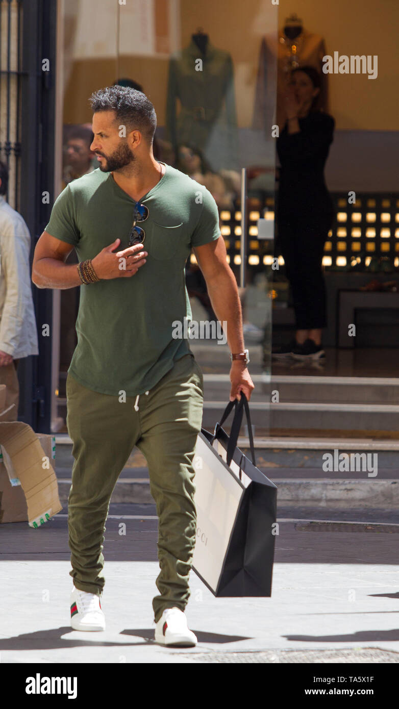 Ricky Rome Actor Rome, British actor Ricky Whittle walks the streets of the capital ...