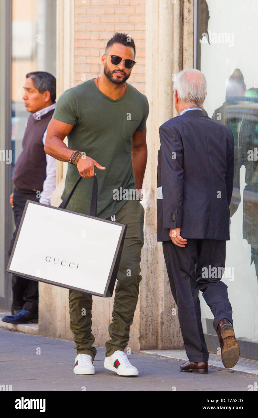 Ricky Rome Actor Rome, British actor Ricky Whittle walks the streets of the capital ...