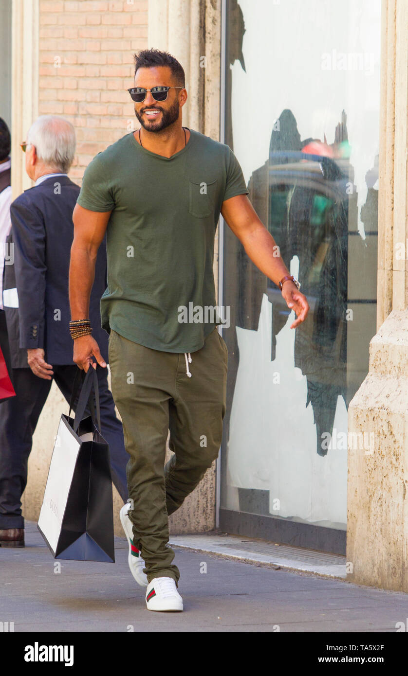 Ricky Rome Actor Rome, British actor Ricky Whittle walks the streets of the capital ...