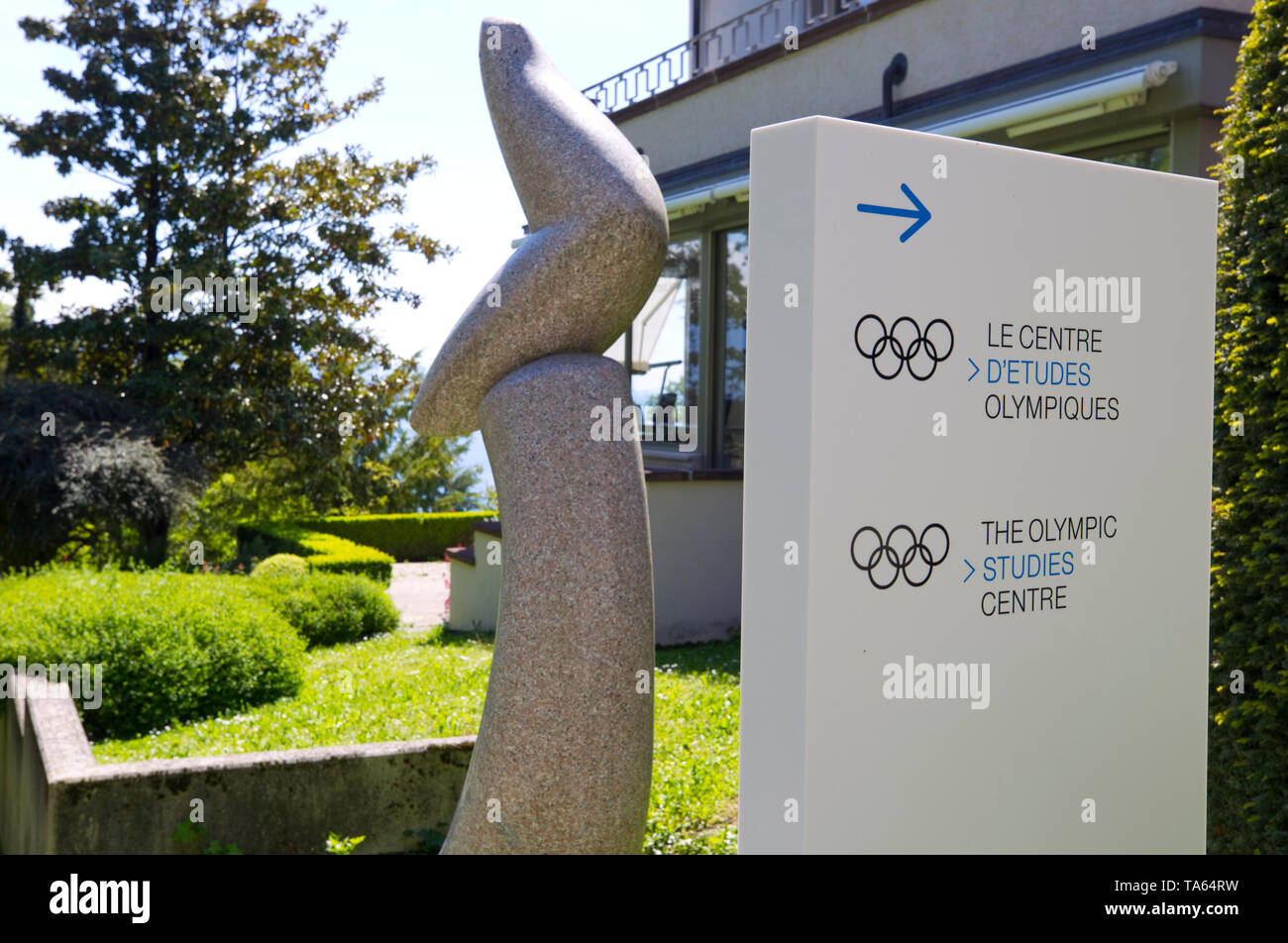 Lausanne, Switzerland. 22nd May, 2019. Lausanne, Switzerland - May 22, 2019: The Olympic Studies Centre at IOC Lausanne, International Olympic Committee | usage worldwide Credit: dpa/Alamy Live News Stock Photo