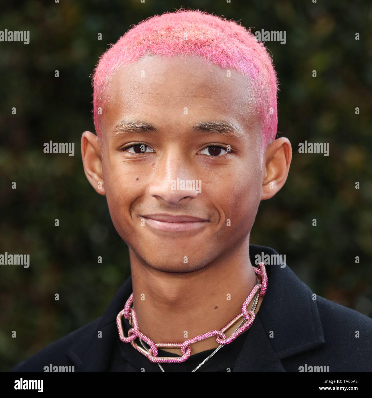 Hollywood, United States. 21st May, 2019. HOLLYWOOD, LOS ANGELES,  CALIFORNIA, USA - MAY 21: Actor Jaden Smith wearing Louis Vuitton arrives  at the World Premiere Of Disney's 'Aladdin' held at the El