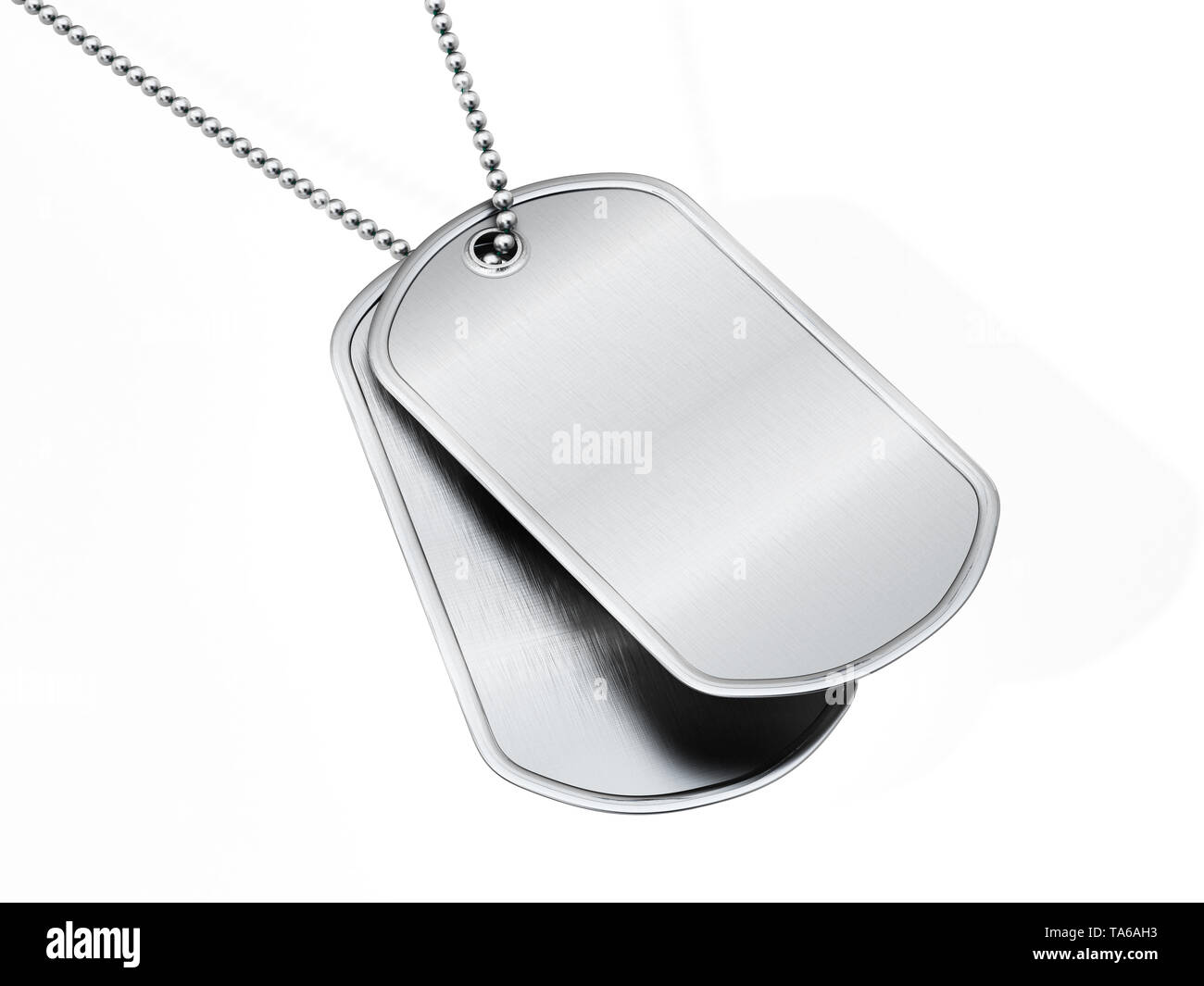 PAIR SET U.S. PERSONALISED STAINLESS STEEL ARMY MILITARY DOG TAGS  -THEDOGTAGCO