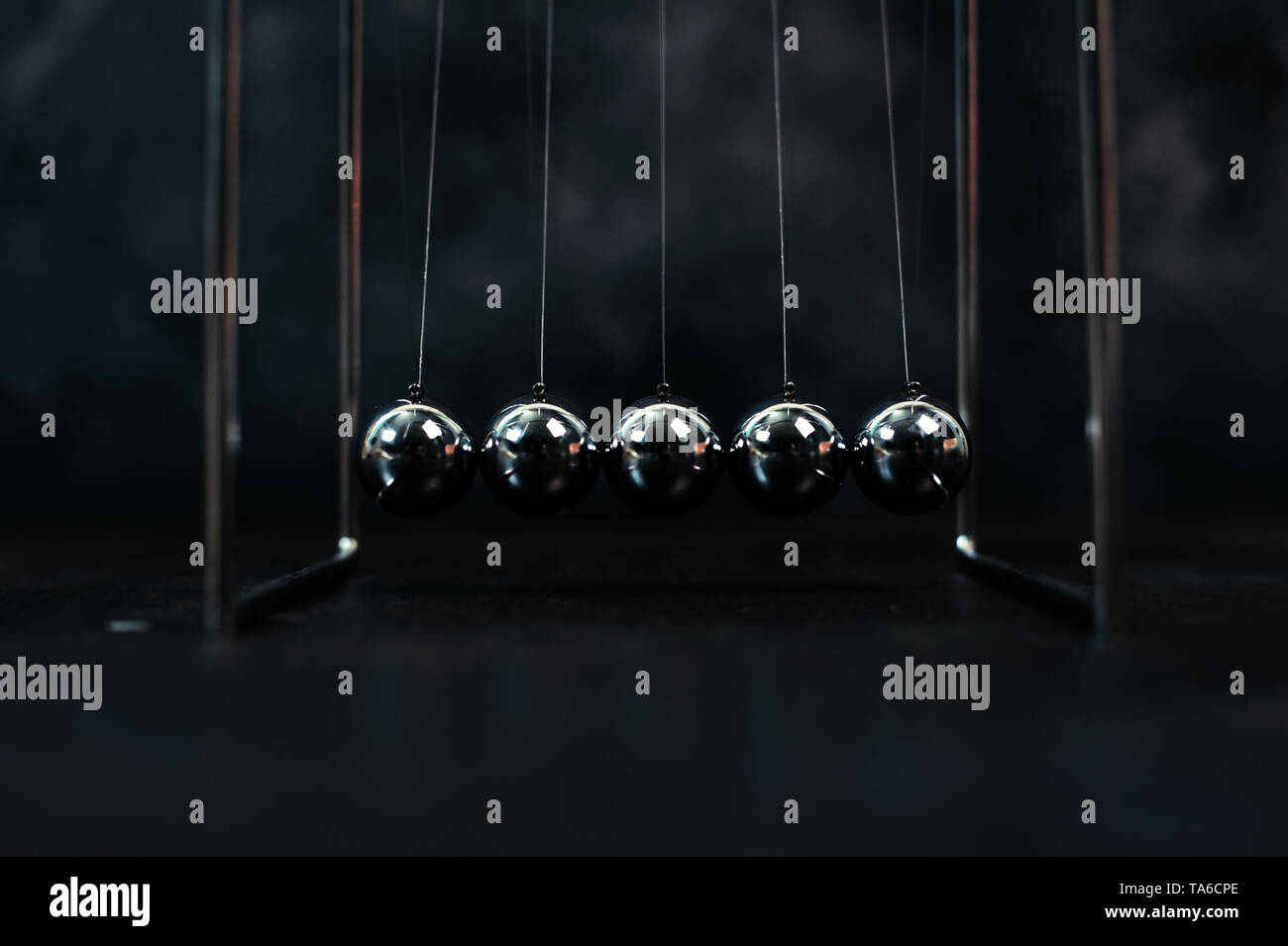 Newton cradle pendulums balls Stock Photo Alamy