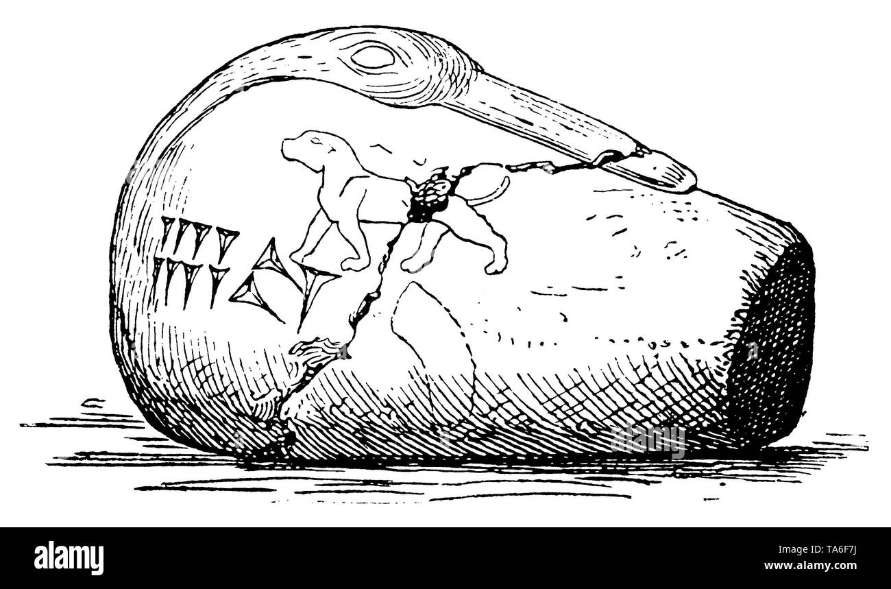 Babylonian duck weight, ,  (economy book, 1915) Stock Photo
