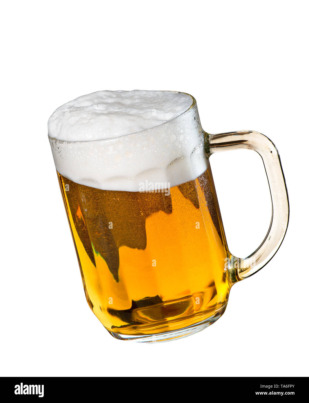 Beer glass isolated on the white background Stock Photo - Alamy