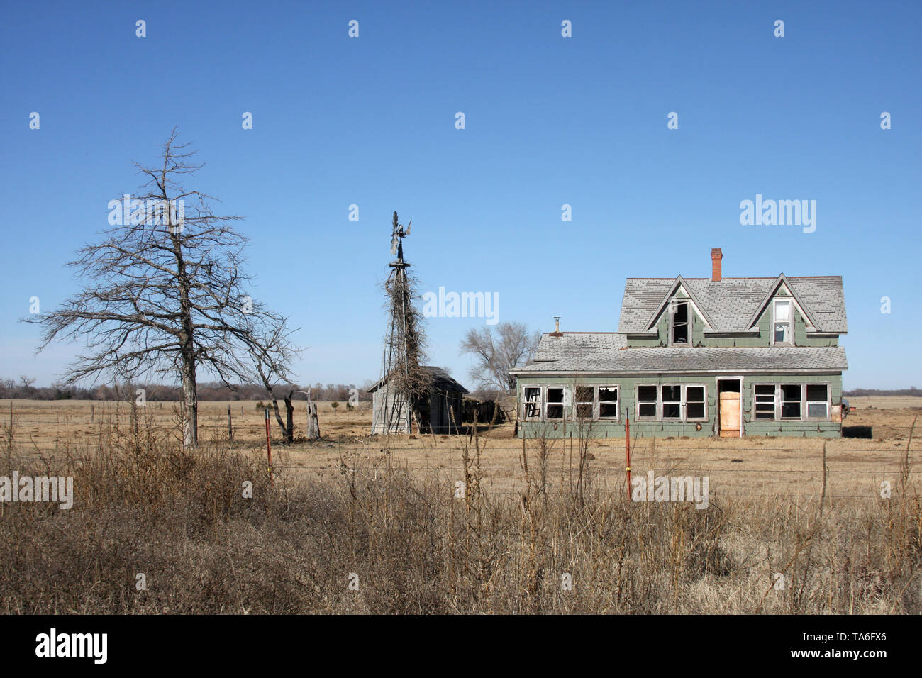 Abandoned farm in rural Oklahoma, USA Stock Photo Alamy