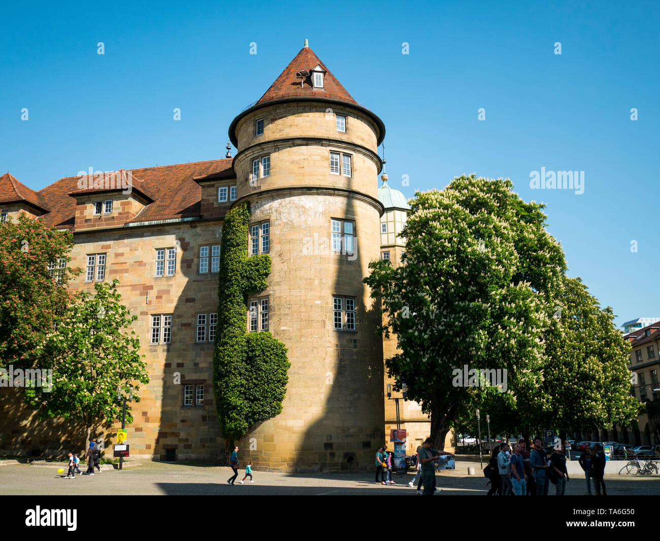 Old Castle Stuttgart in center Stuttgart Stock Photo